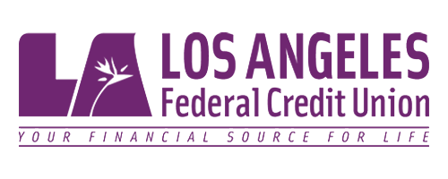 Los Angeles Federal Credit Union logo with tagline Your Financial Source for Life